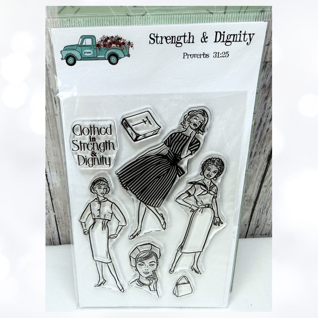 By the Well 4 God SEW & SEAMED Sewing Bible Journaling Rubber Stamps Journal Set