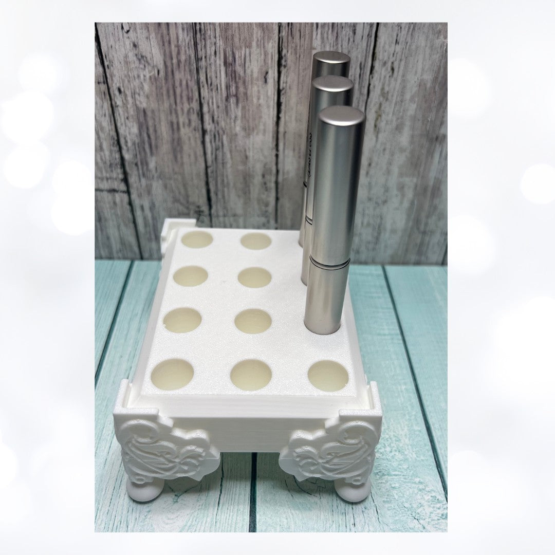 White Tim Holtz MINI BLENDING BRUSH Holder 3D Printed Organizer Storage