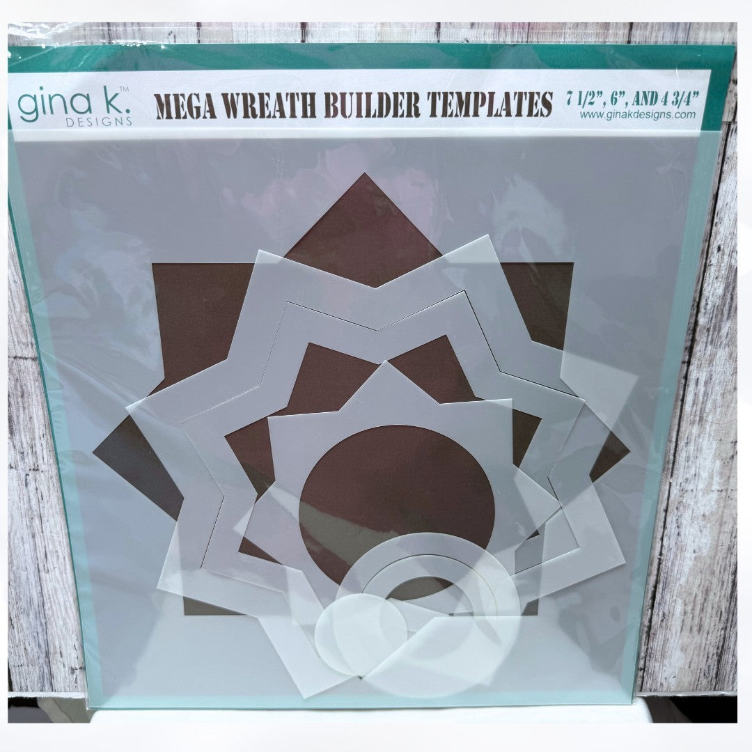 Gina K Designs MEGA WREATH BUILDER Templates Stencils Rare