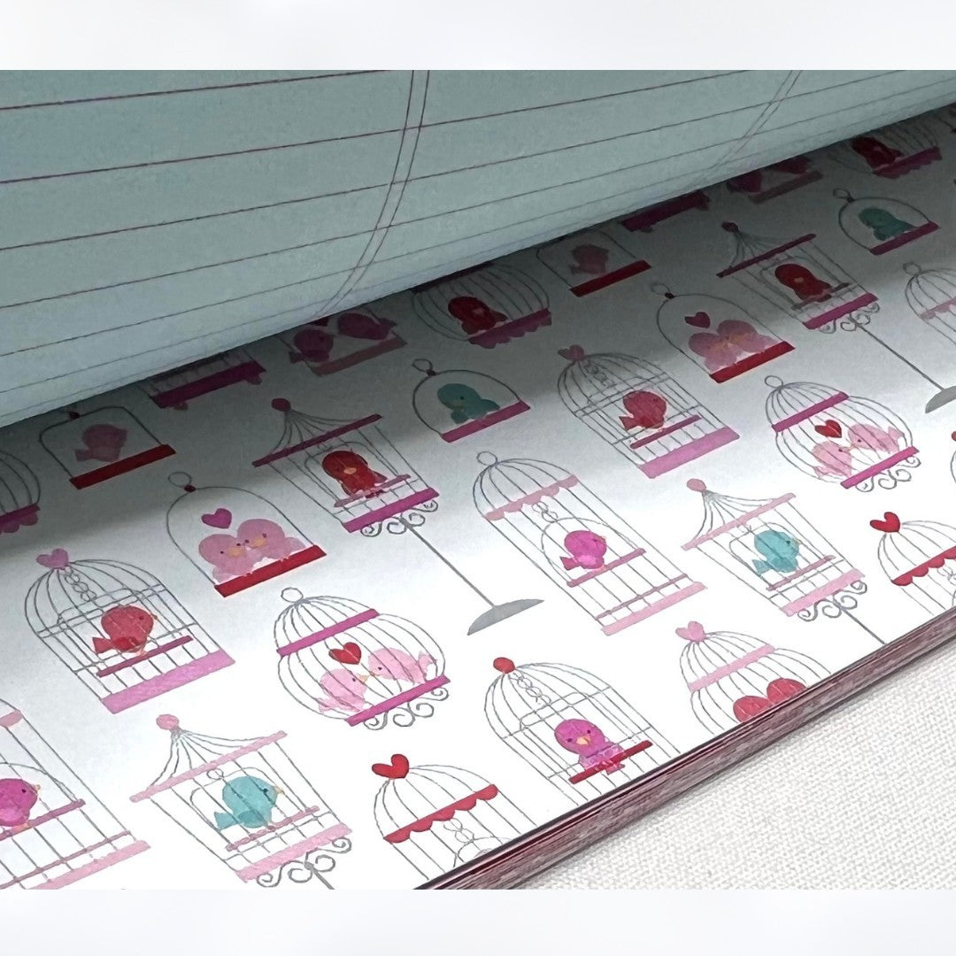 Doodlebug LOVEBIRDS Birds Love Valentines Day 6x6 Cardstock Paper Pack Rare