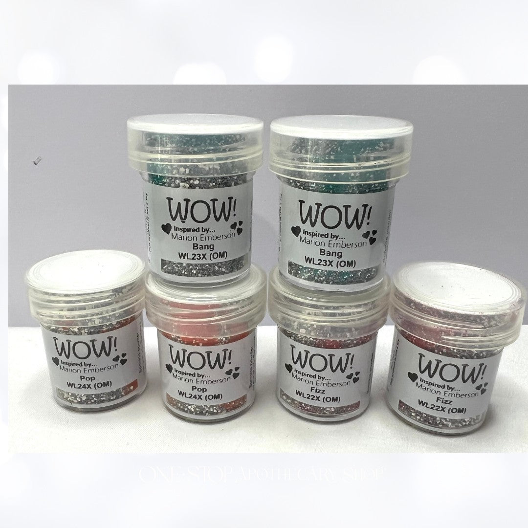 WOW Embossing Powders 0.5oz Lot of 6