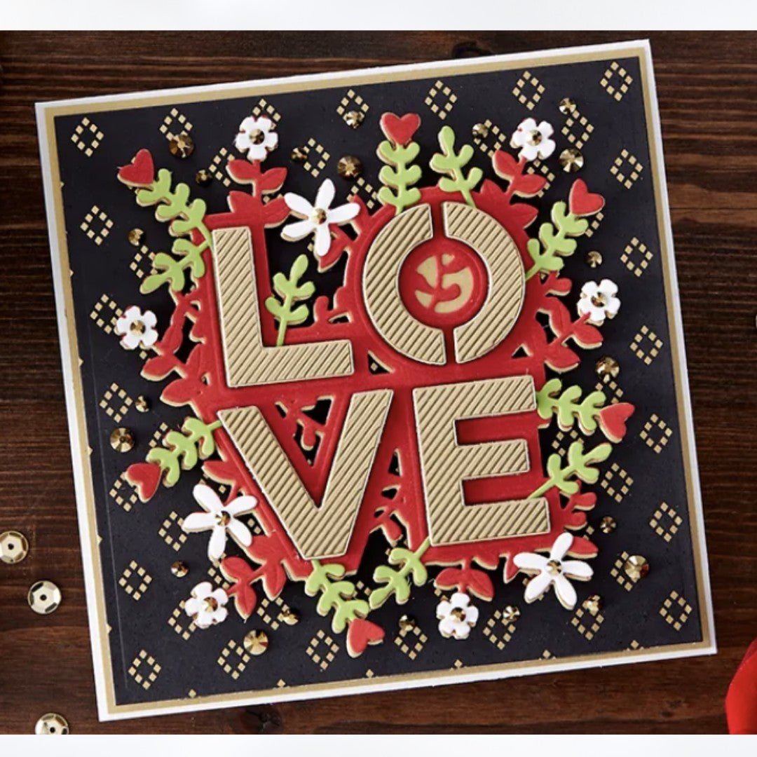 Spellbinders BOLD LOVE Small Dies of the Month Valentines Day Jan 2020