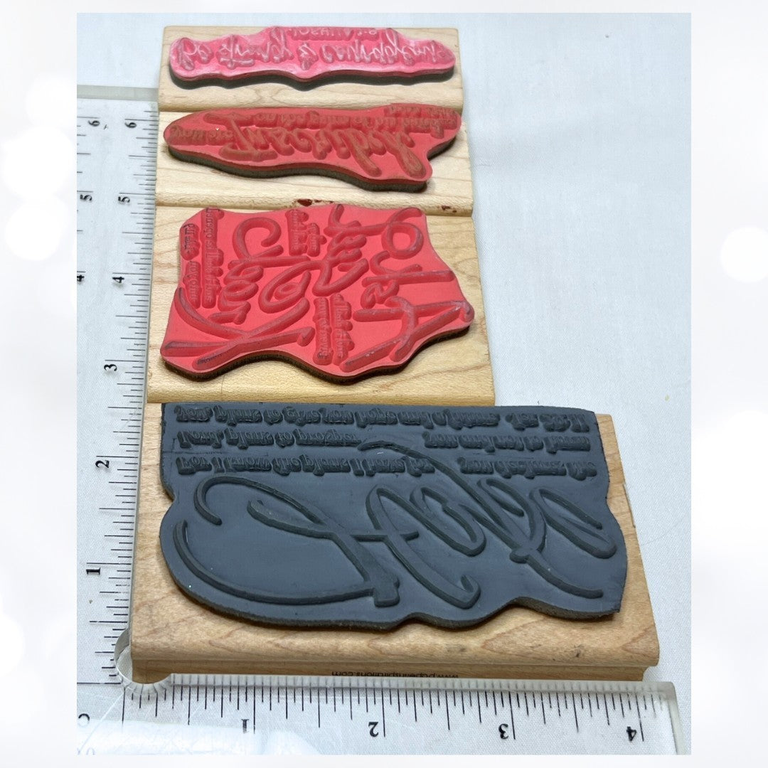 Stampabilities BIBLE VERSES Religious Journaling Sentiments Rubber Stamps