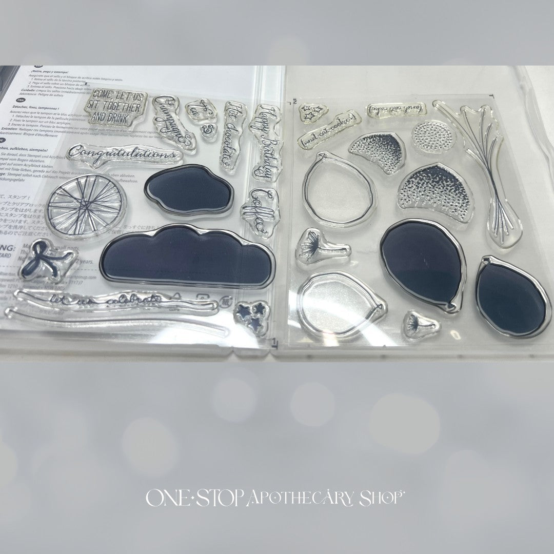 Stampin Up BALLOON CELEBRATION Birthday Rubber Stamps Punch