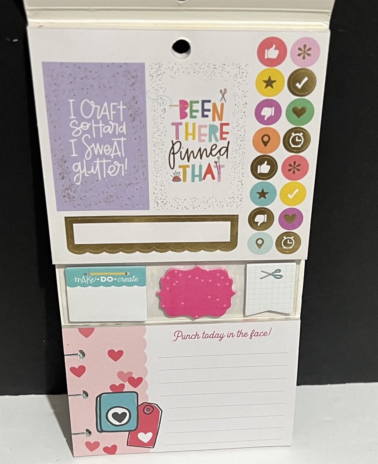 The Happy Planner PLANNER Journaling Kit Stickers Washi Tape Papers Lot