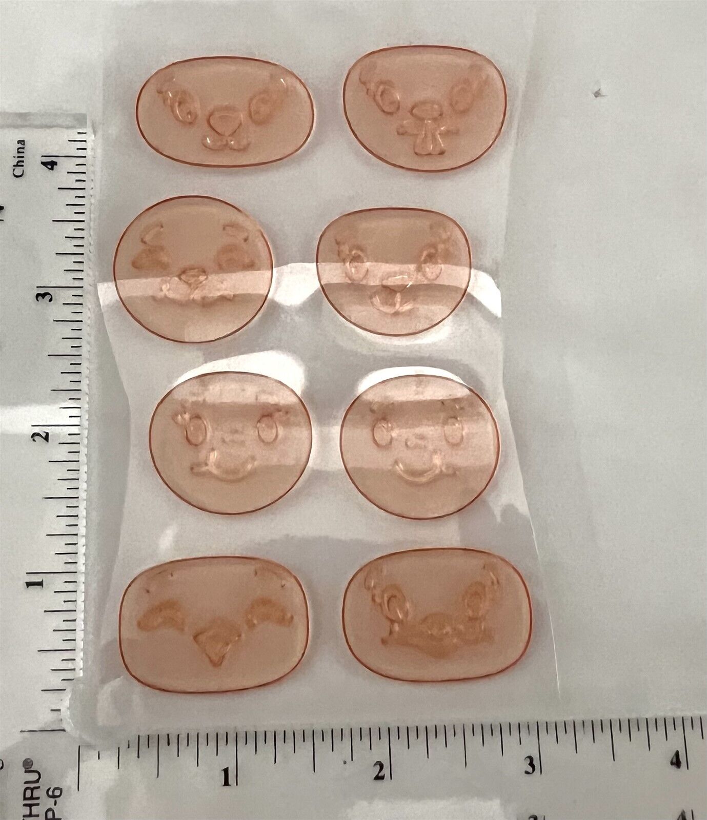 Peachy Keen CRITTER FACES Animals Eyes Face Rubber Stamps