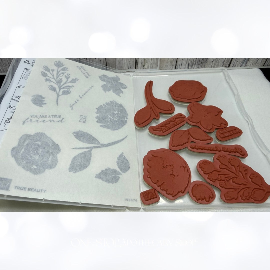 Stampin Up TRUE BEAUTY Flowers Floral Rubber Stamps
