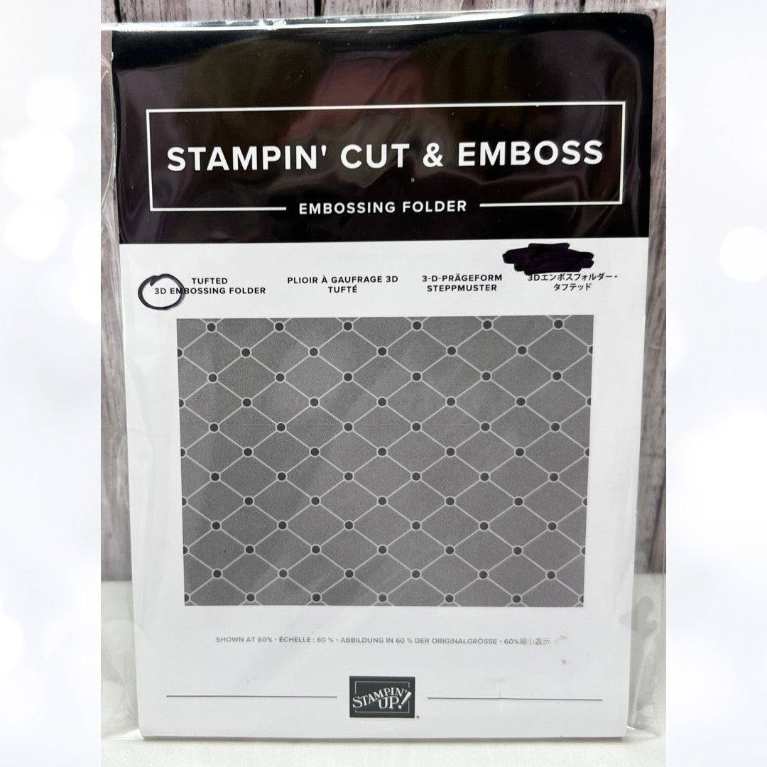 Stampin Up TUFTED 3D Embossing Folder
