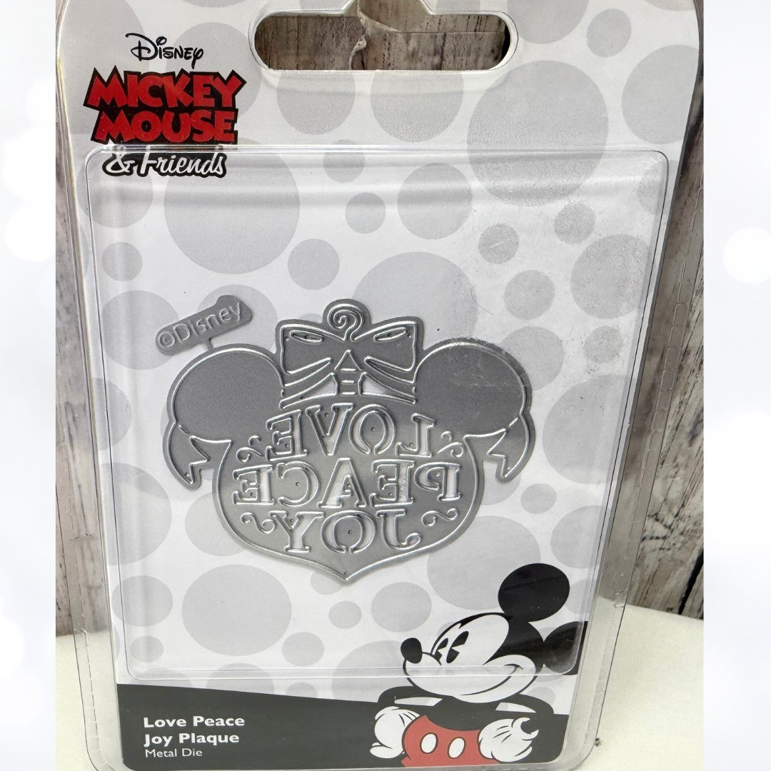 American Crafts Disney MICKEY MOUSE Christmas Rubber Stamps Dies AS IS**