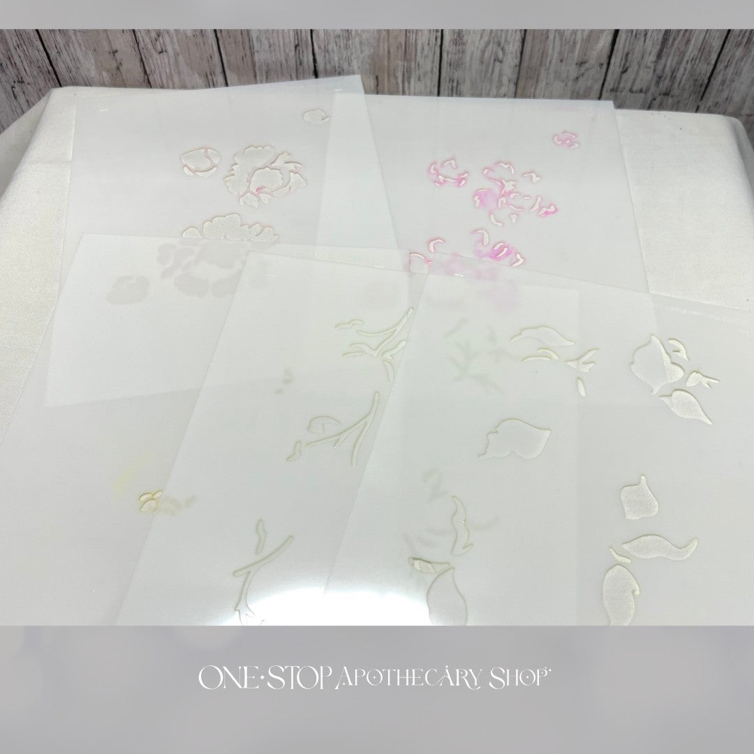 Pinkfresh Studio JOYFUL PEONIES Peony Rubber Stamps Dies Hot Foil Stencils