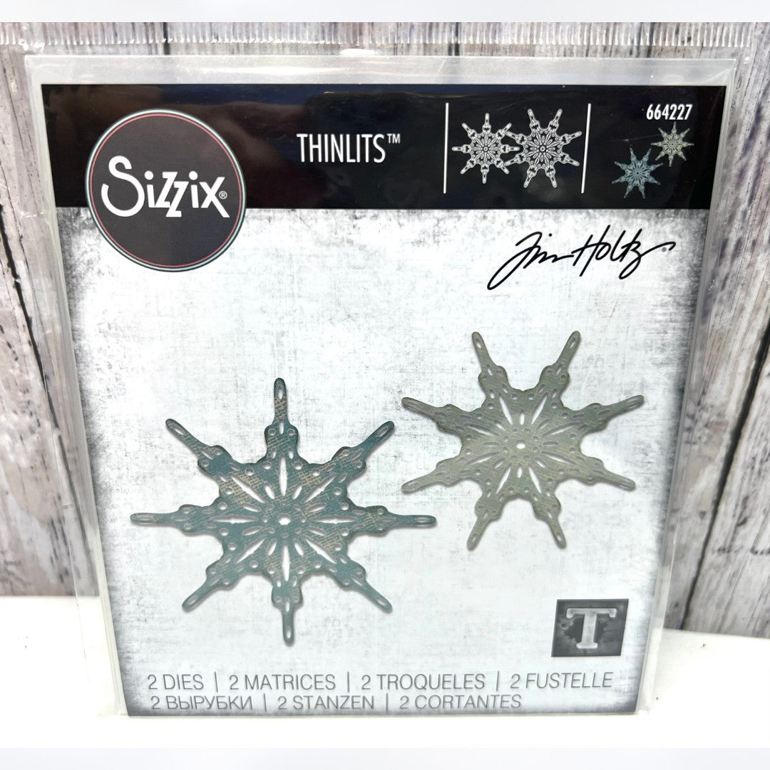 Tim Holtz FANCIFUL SNOWFLAKES Christmas 664227 Thinlits Dies