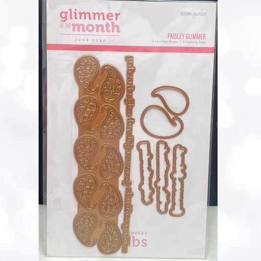 Spellbinders GLIMMER PAISLEY Glimmer of the Month- June 2022