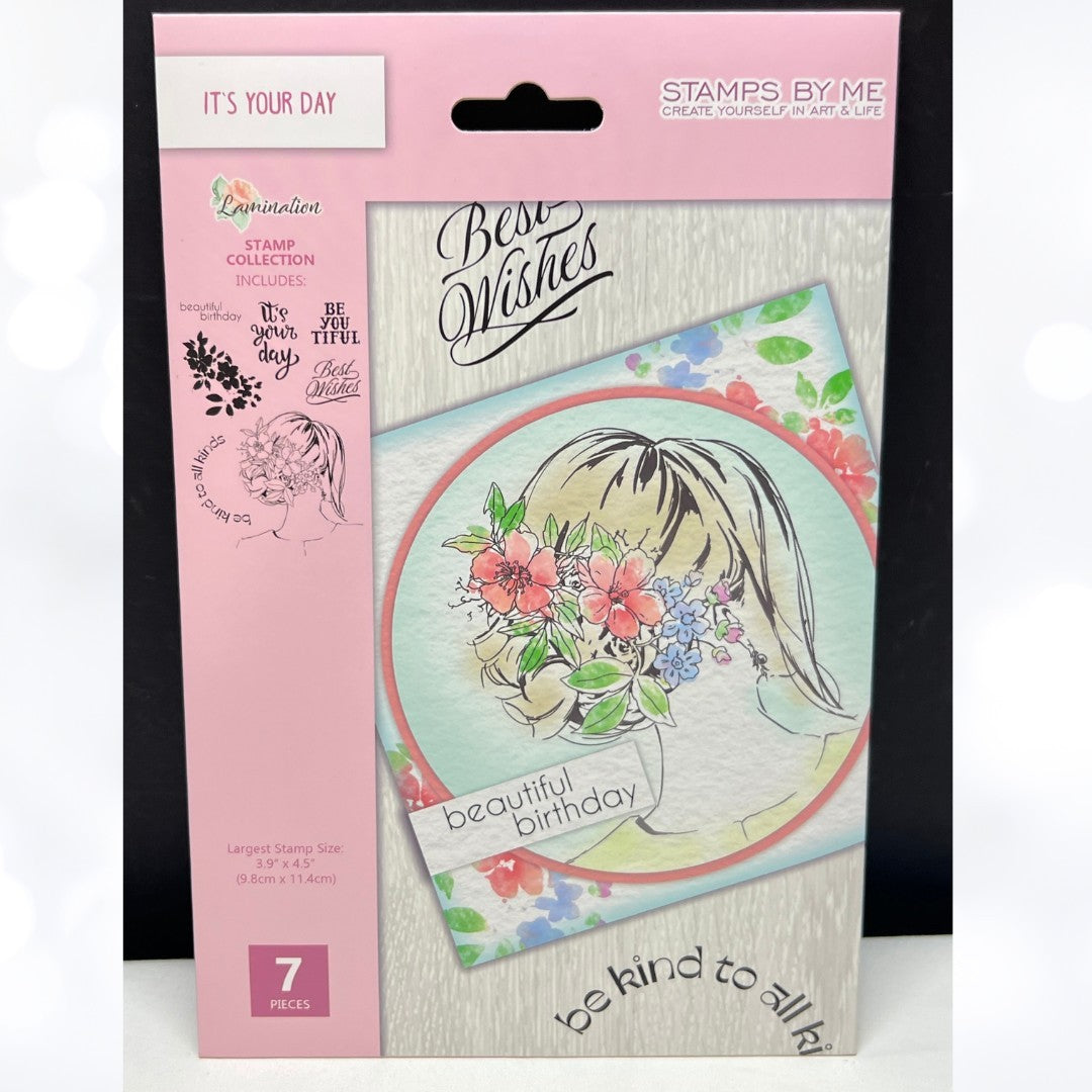 Stamps by Me IT'S YOUR DAY Birthday Wedding Bride Girl Rubber Stamps