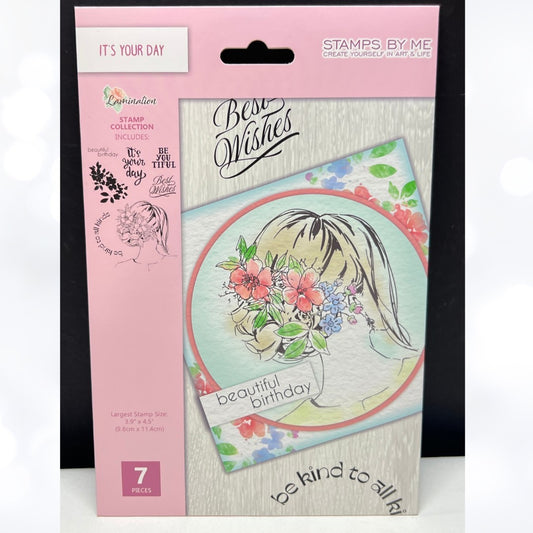 Stamps by Me IT'S YOUR DAY Birthday Wedding Bride Girl Rubber Stamps