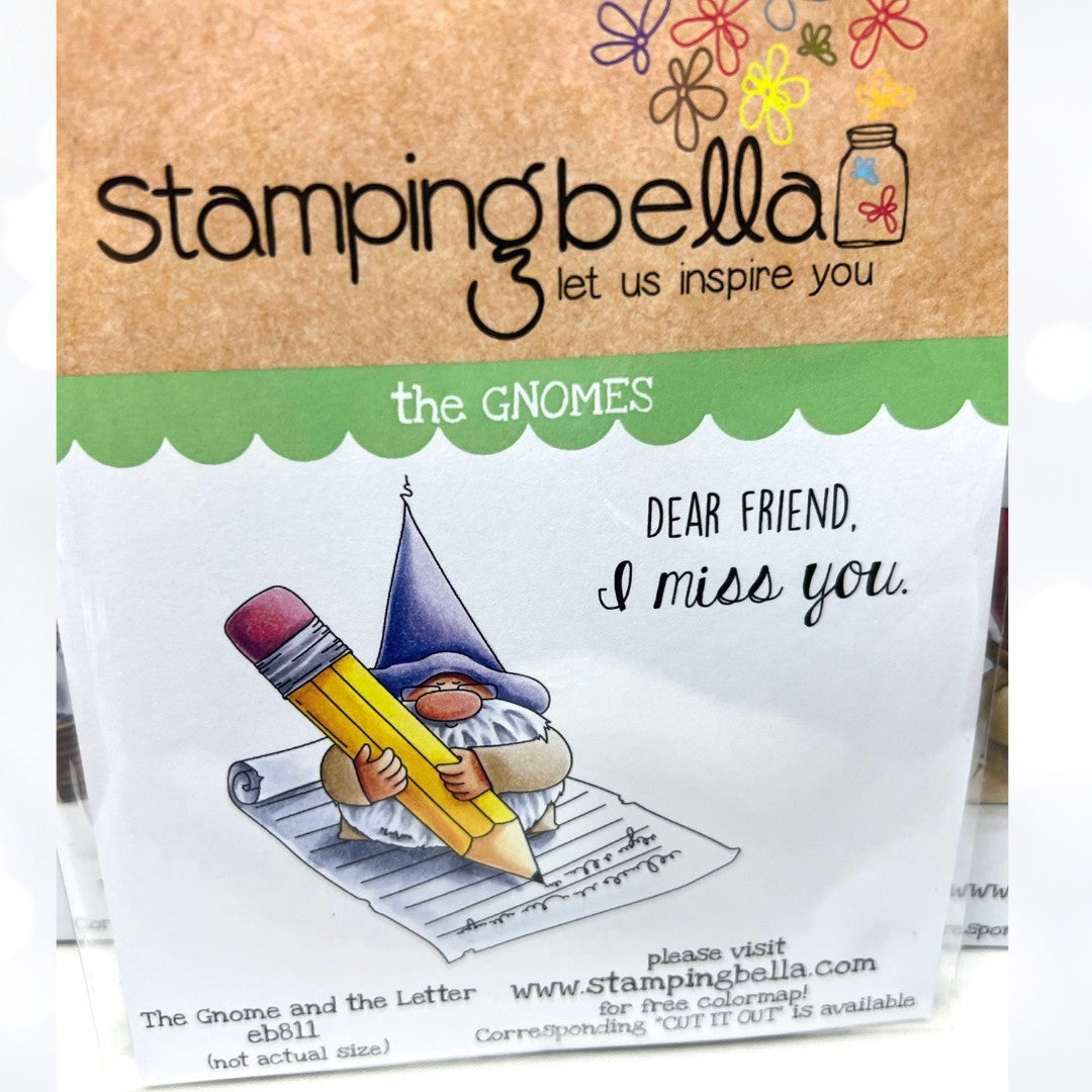 Stamping Bella GNOMES Rubber Stamps Lot of 3