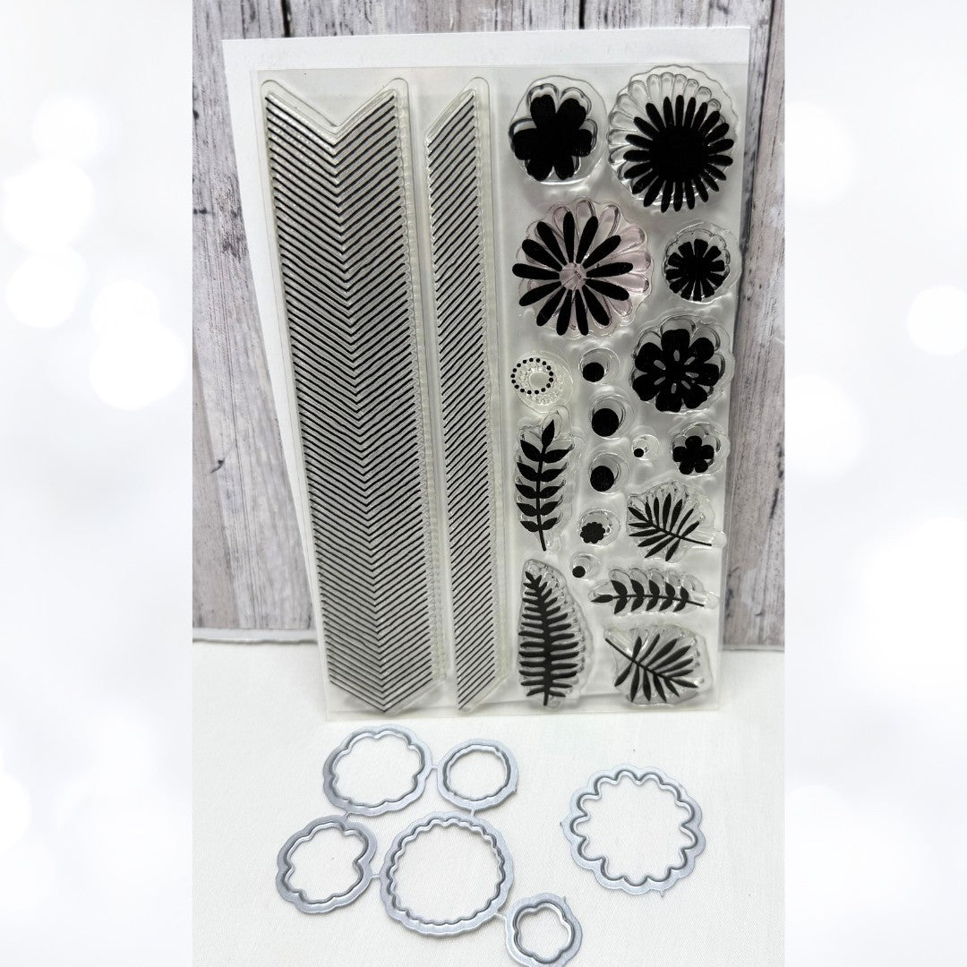 My Favorite Things DESERT BOUQUET Flowers Floral Rubber Stamps Dies