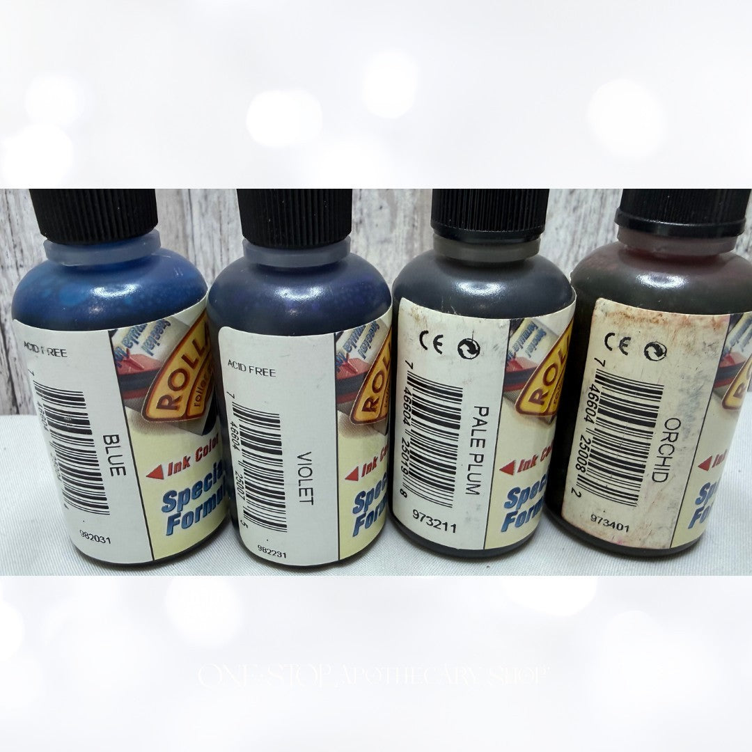 Stampin Up Rollagraph INK REFILLS Stamp Pad Reinkers Retired Colors Lot of 6