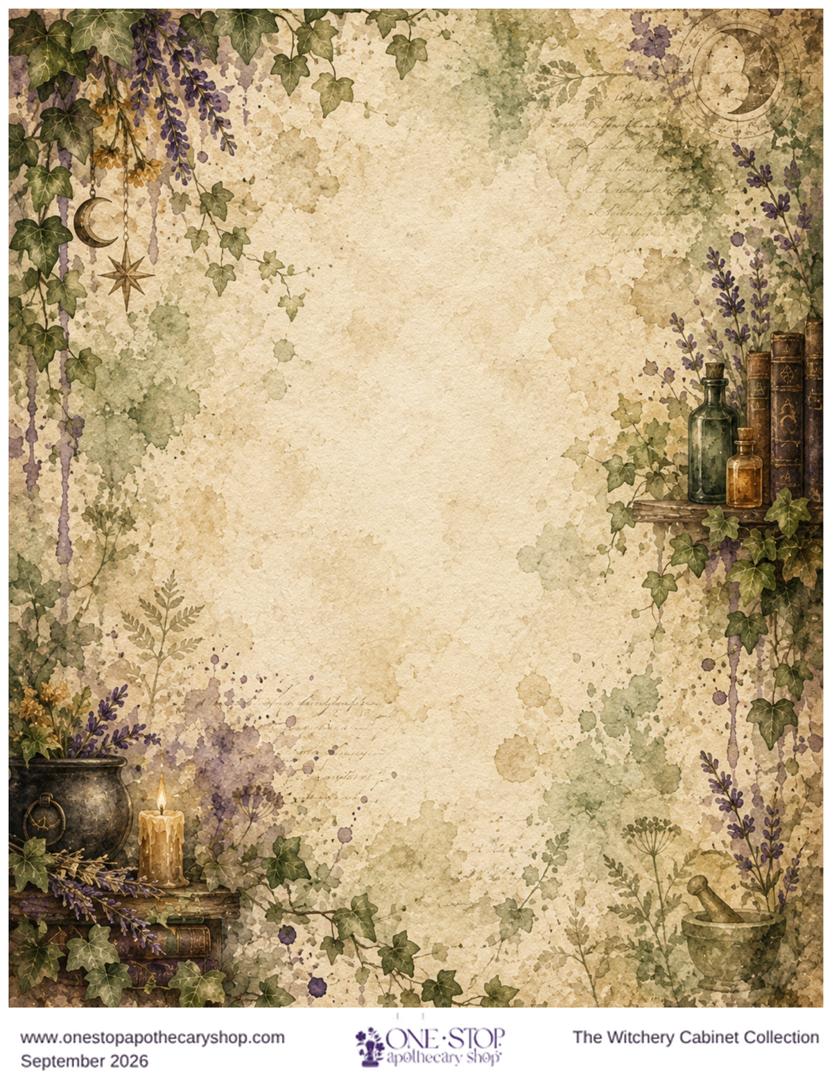 The Witchery Cabinet APOTHECARY GARDEN Rice Paper