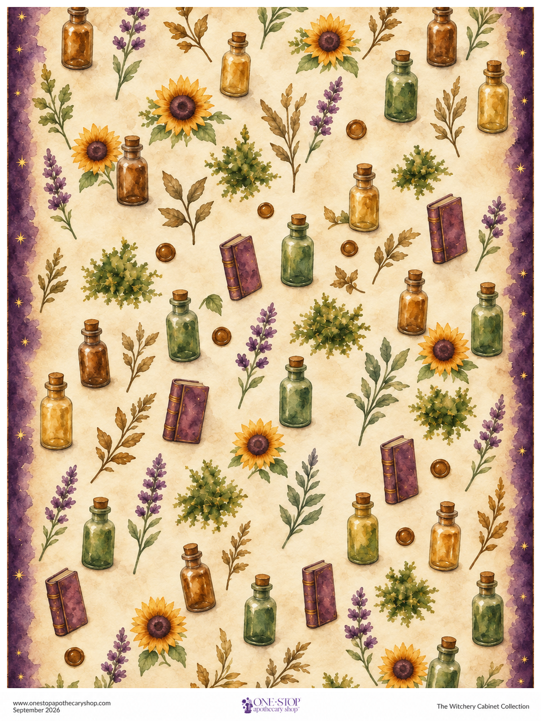 The Witchery Cabinet HERBAL CURIOSITIES Rice Paper