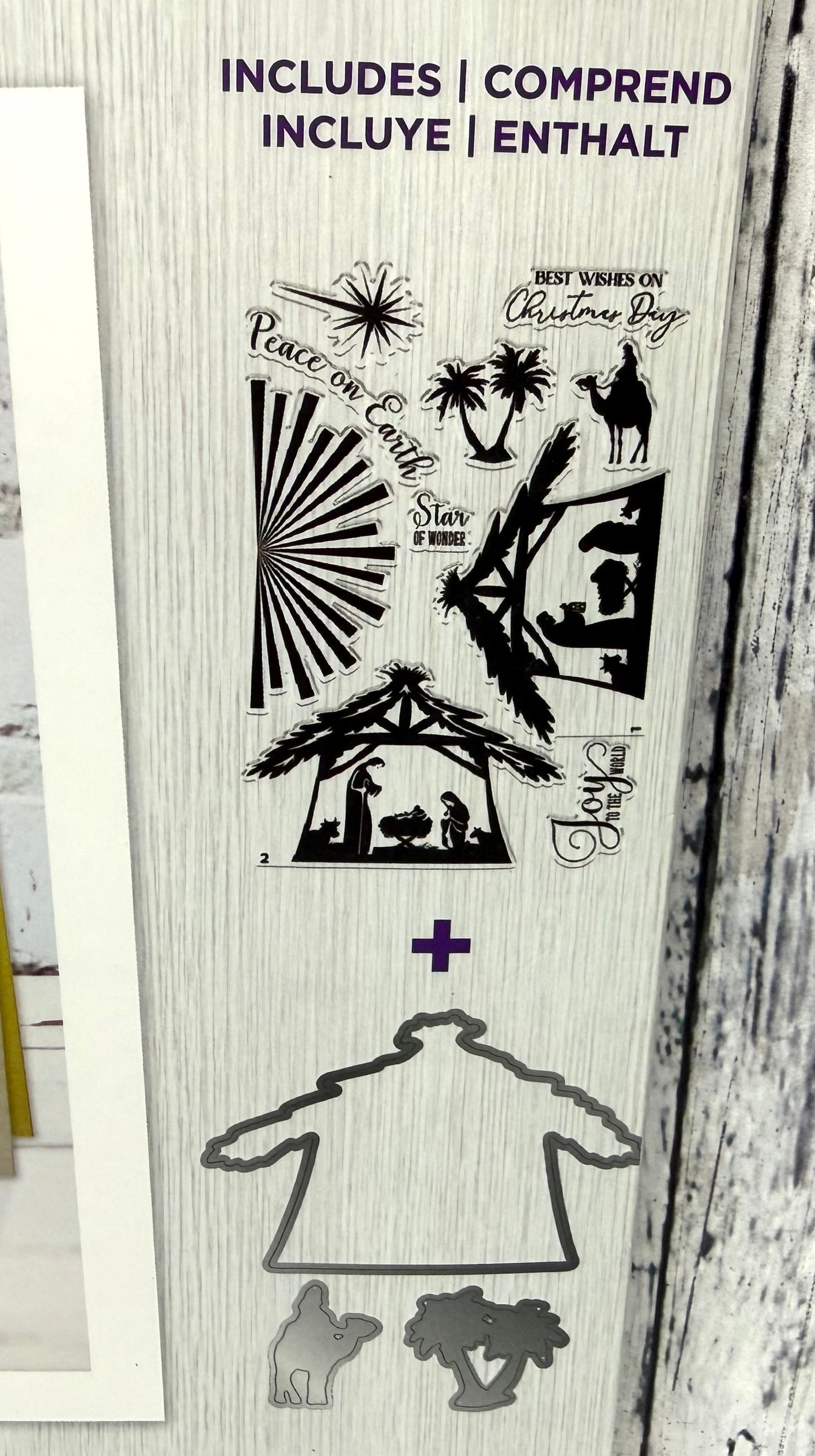 Gemini THE REASON FOR THE SEASON Christmas Rubber Stamps & Dies