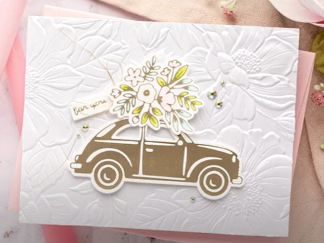 Spellbinders FLOWER DELIVERY Glimmer of the Month January 2023