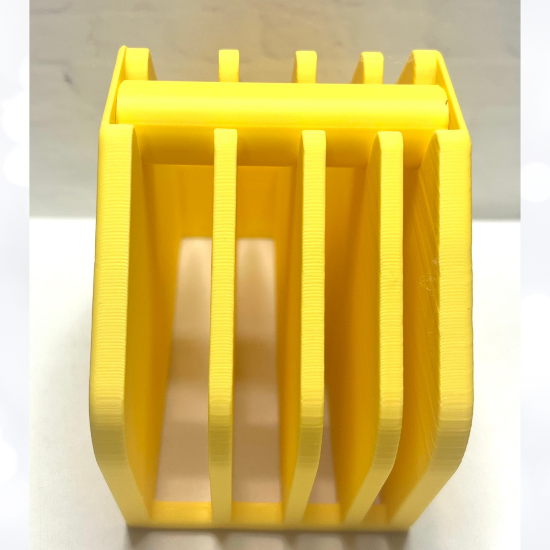 YELLOW TAPE DISPENSER 3D Printed Organizer Holder- Free Shipping