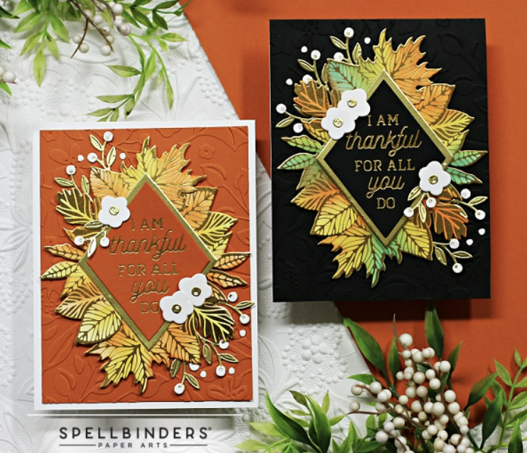 Spellbinders GLIMMER OF THE MONTH Thankful For You Sept 2022