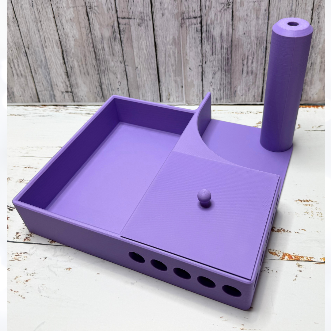 Crafty CLEAN-UP Station Organizer Holder 3D Printed PURPLE