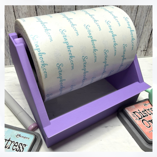 Large PURPLE TAPE DISPENSER 3D Printed Organizer Holder