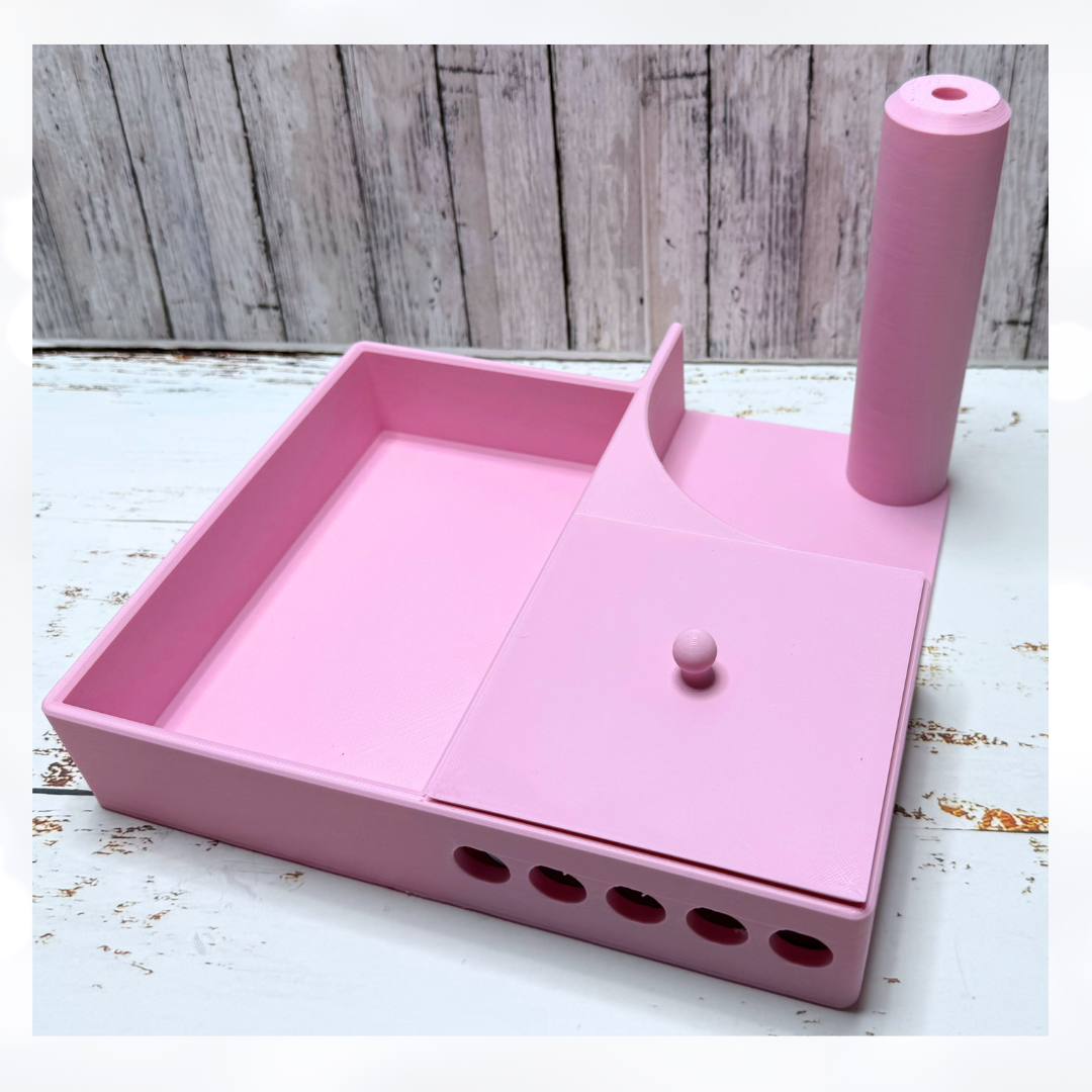 Crafty CLEAN-UP Station Organizer Holder 3D Printed PINK