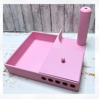 Crafty CLEAN-UP Station Organizer Holder 3D Printed PINK