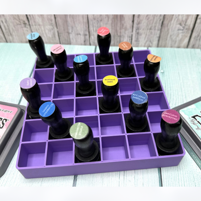 Tim Holtz 3D Printed PURPLE INK BLENDING TOOL Organizer MINI SIZE Holds 36