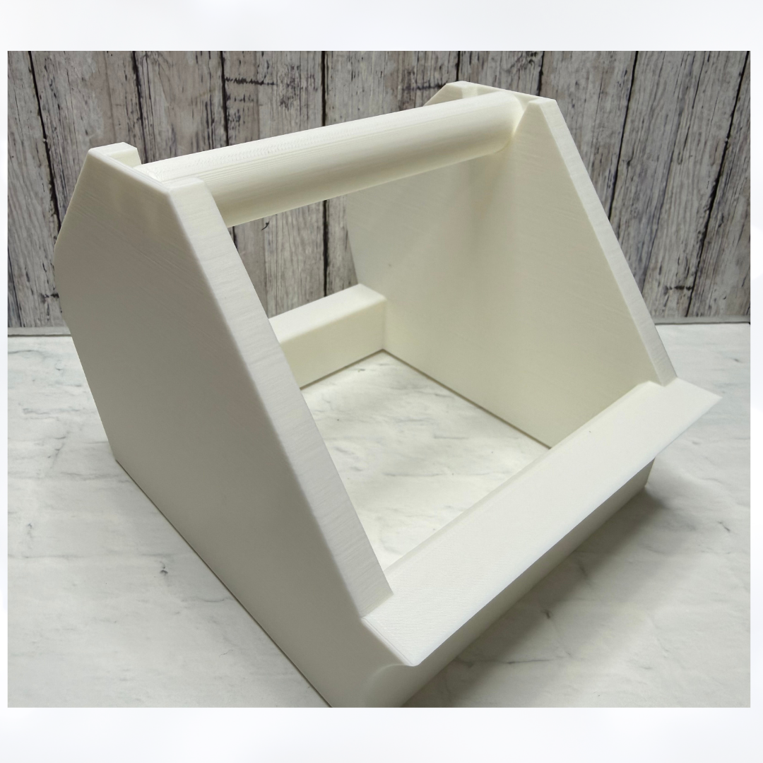 Medium WHITE TAPE DISPENSER 3D Printed Organizer Holder