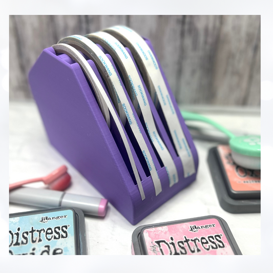 PURPLE TAPE DISPENSER 3D Printed Organizer Holder-Free Shipping