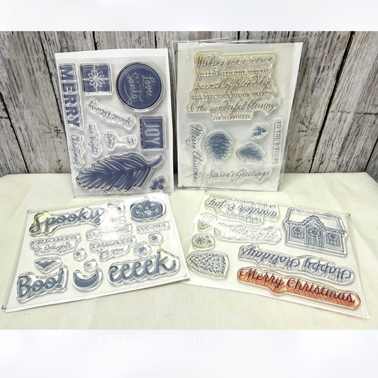 Stampin Up Holidays Paper Pumpkin Rubber Stamps