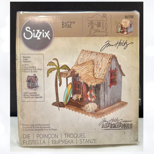 Tim Holtz VILLAGE SURF SHACK 661208 Bigz Die