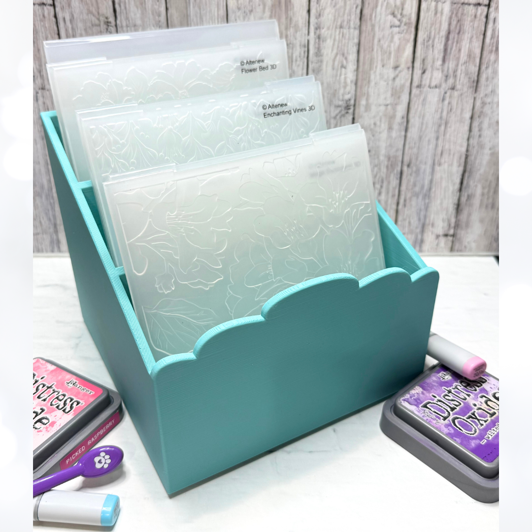 SCALLOPED CRAFTY CADDY Organizer 3D Printed