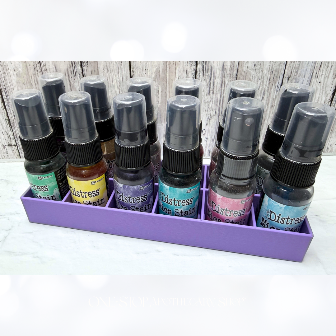 The INK SPRAY TRAY Organizer 3D Printed Purple