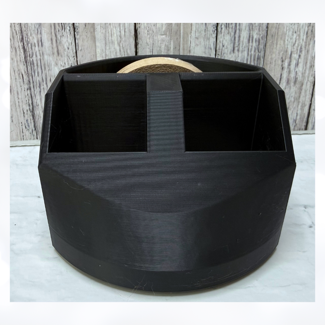 Double ATG Tape Gun Holder + Refill Stand 3D Printed BLACK