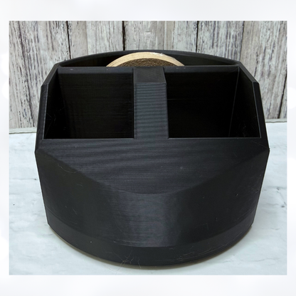 Double ATG Tape Gun Holder + Refill Stand 3D Printed BLACK