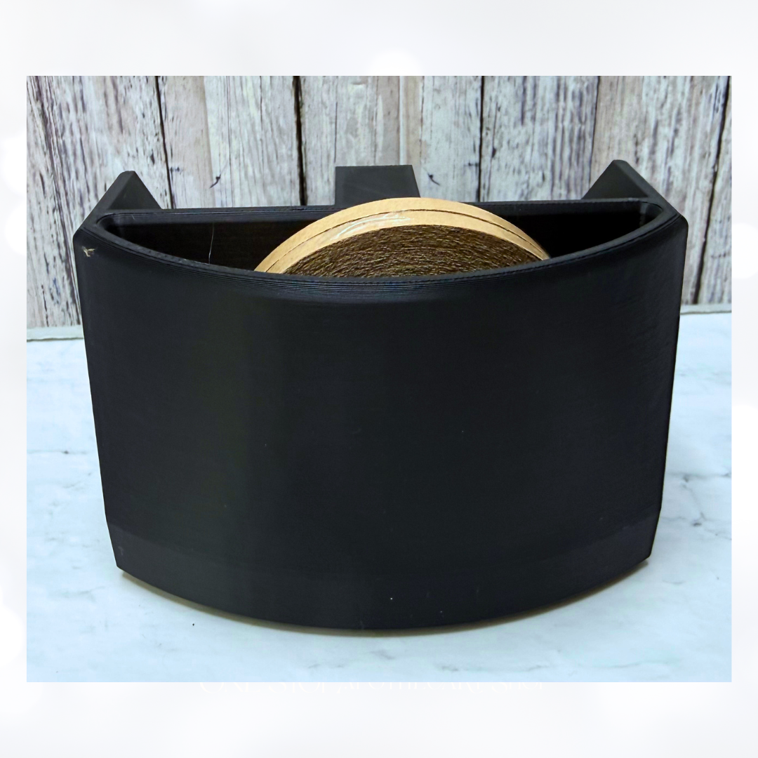 Double ATG Tape Gun Holder + Refill Stand 3D Printed BLACK