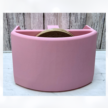 Double ATG Tape Gun Holder + Refill Stand 3D Printed PINK