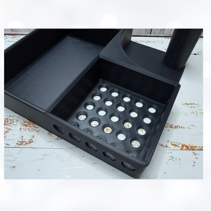 Crafty CLEAN-UP Station Organizer Holder 3D Printed Black