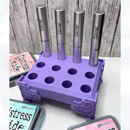 Support de rangement pour mini-brosses estompeuses Tim Holtz noires, imprimé en 3D