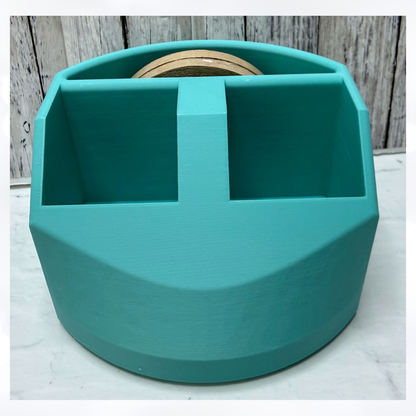 Double ATG Tape Gun Holder + Refill Stand 3D Printed TEAL