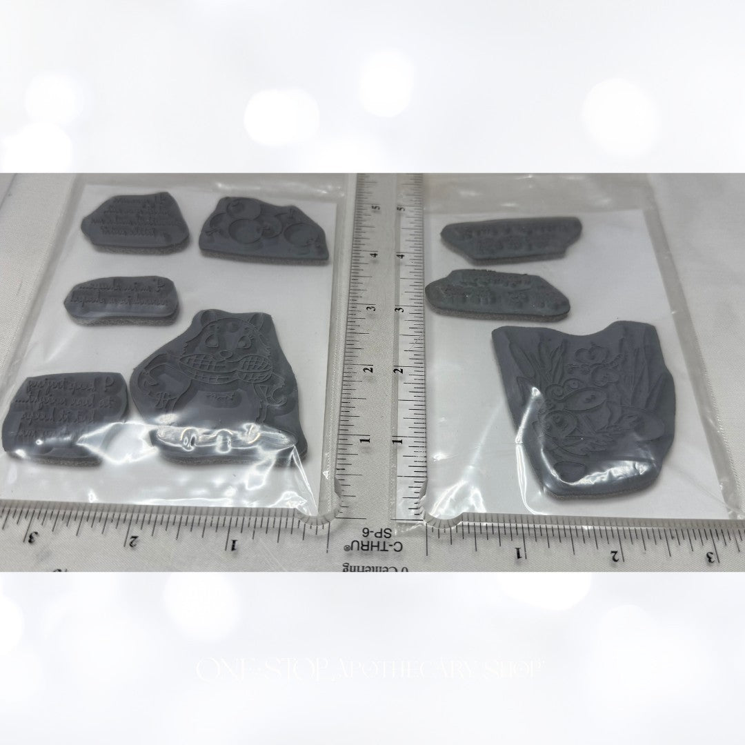 Sparkle N Sprinkle KOALA Frog Mouse Rubber Stamps Lot of 3
