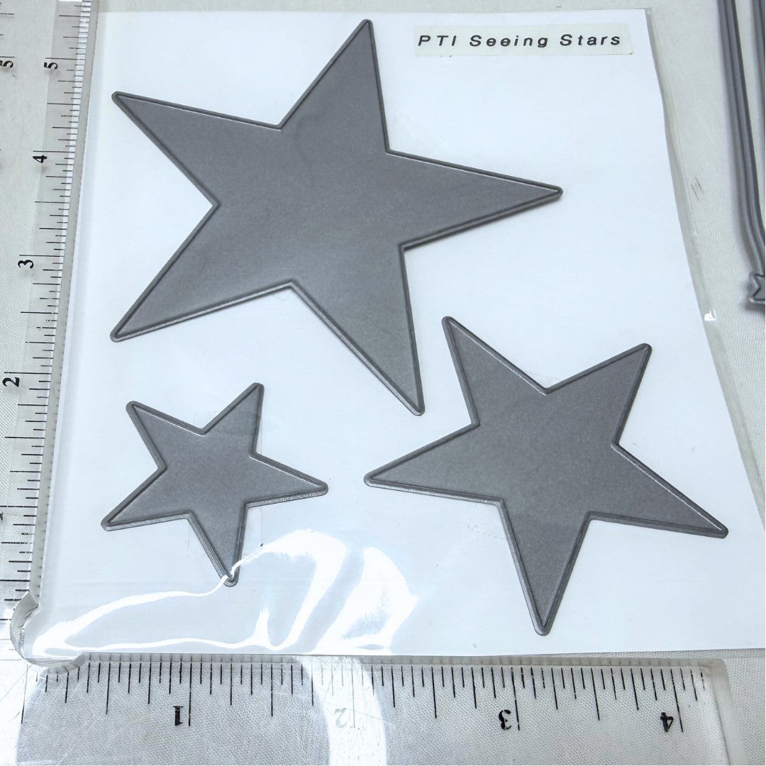 Papertrey Ink SEEING STARS Dangling Christmas 4th of July Dies