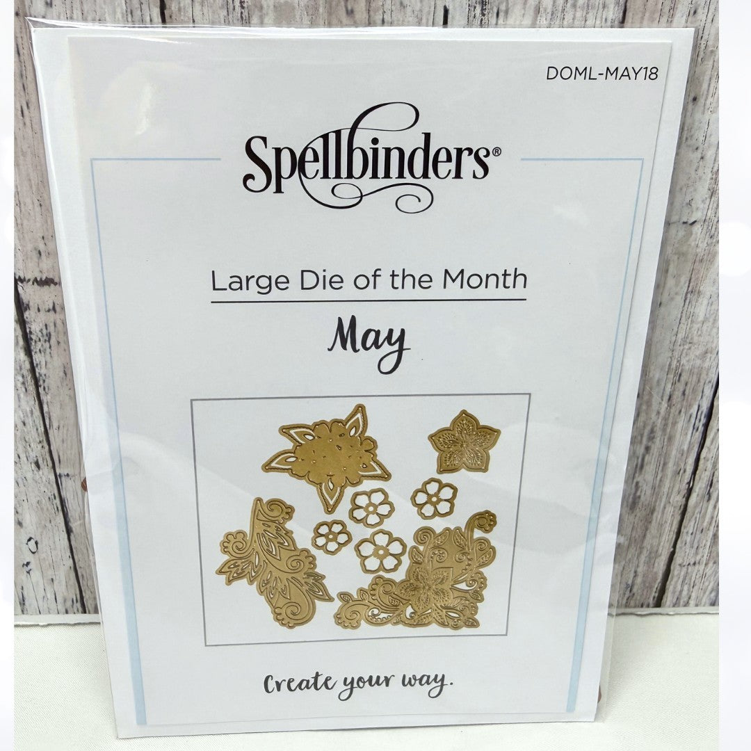 Spellbinders LARGE DIES OF THE MONTH Swirls Flourish May 2018