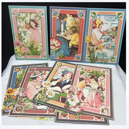Graphic 45 CHILDREN'S HOUR 12x12 Calendar Paper Cardstock Chipboard Collection