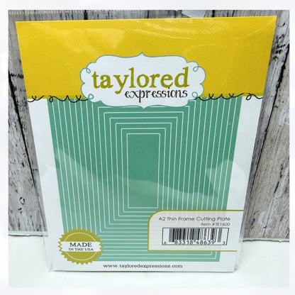 Taylored Expressions A2 THIN FRAME Rectangle Frames Cutting Plate Dies